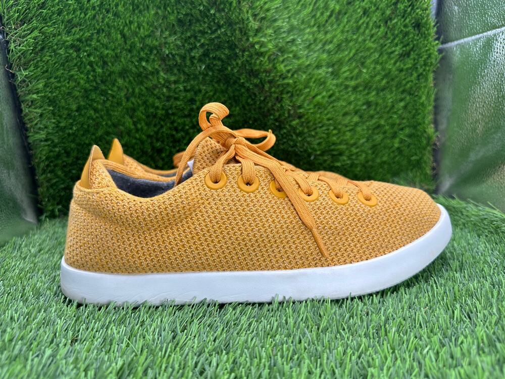 Allbirds Tree Pipers AB004CM110 Casual Sneaker Men's 10 Yellow Knitted Walking